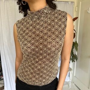 Vintage 90s Charlotte Russe Turtleneck Tank